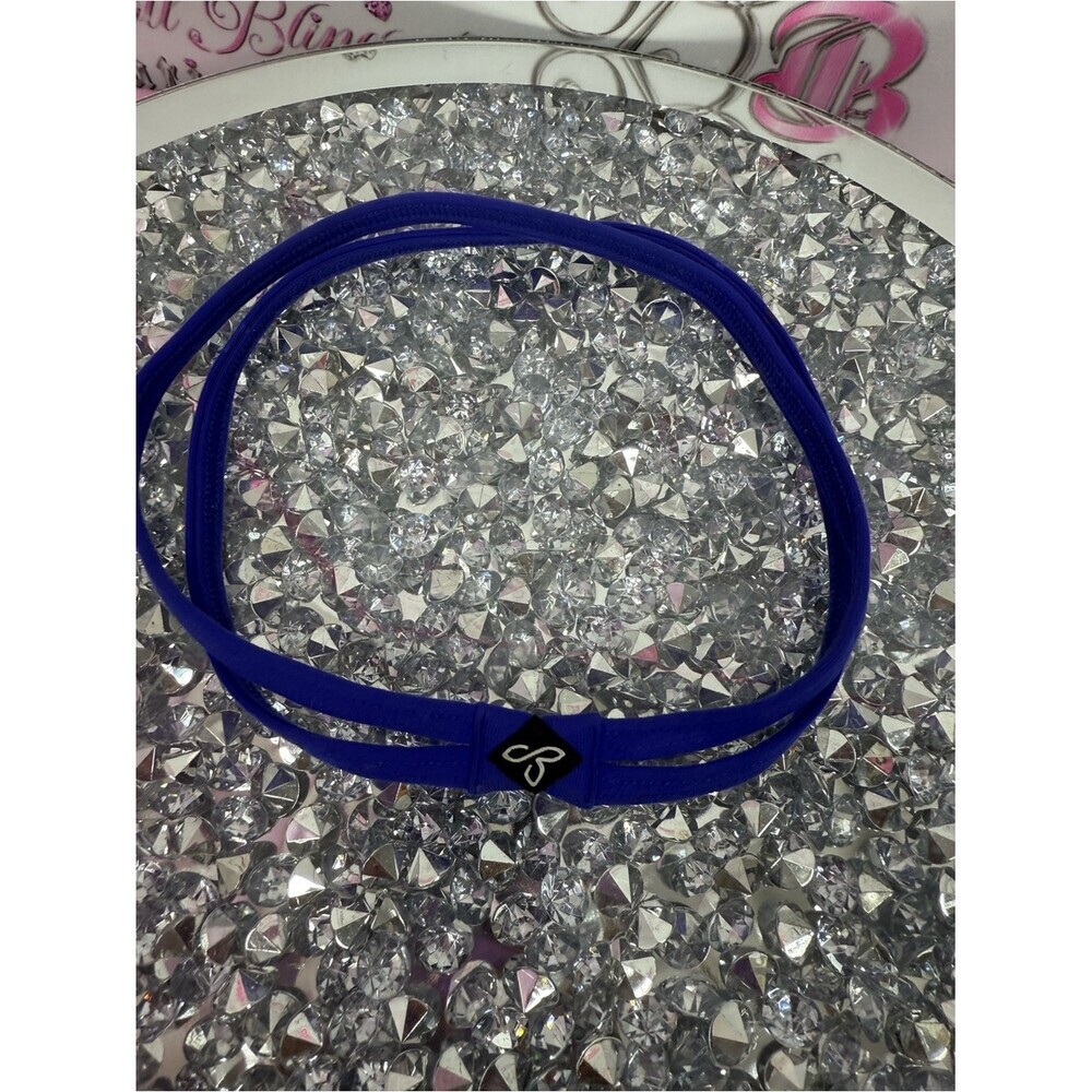 Prana head band hair Double-Strap Elastic Headband in Royal Blue by